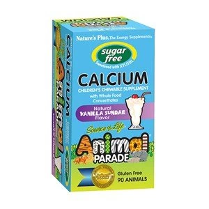 Image of Natures Plus Source of Life Animal Parade Sugar Free Calcium Vanilla Sundae Flavour 90 Chewable