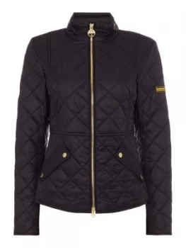 Image of Barbour Delaware Quilted Short Jacket Black