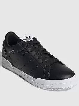 Image of adidas Originals Court Tourino, Black/White, Size 6, Men