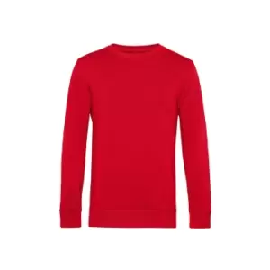 Image of B&C Mens Organic Crew Neck Sweat (S) (Red)