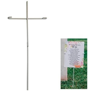 image of Thoughts Of You Graveside Memorial Card Spike