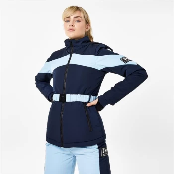 Image of Jack Wills Belted Ski Jacket - Navy/Blue