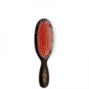 Image of Mason Pearson Nylon Pocket Brush Dark Ruby