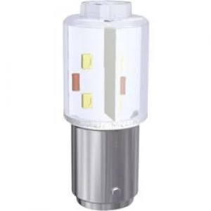 Image of LED bulb BA15d Blue 24 Vdc 24 V AC 4300mlm Signal Construct MBRD150844