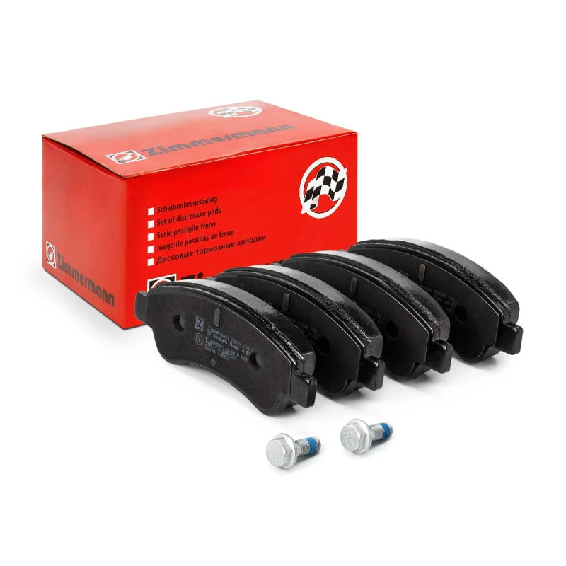 Image of ZIMMERMANN 23599.190.1 Brake pad set Front Axle, Photo corresponds to scope of supply, with bolts/screws Brake Pad Set,disc brake (402)