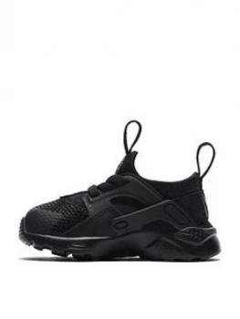 Image of Nike Huarache Run Ultra Infant Trainers - Black, Size 4