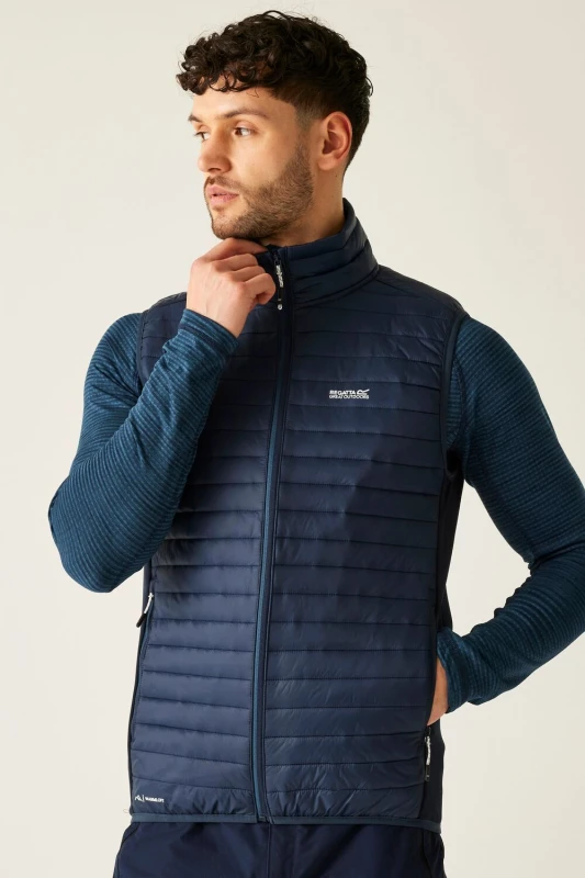 Image of Regatta Regatta Men Andreson Hybrid Bodywarmer in Navy Size: Small Navy S Male 5063516154822