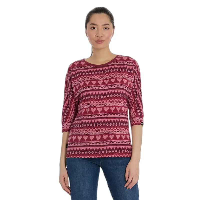 Image of Ragwear Womens long sleeve T-Shirt Ragwear Shimona Print Rouge Female XL