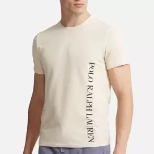 Image of Polo Ralph Lauren Logo-Print Cotton Pyjama Top - XXL