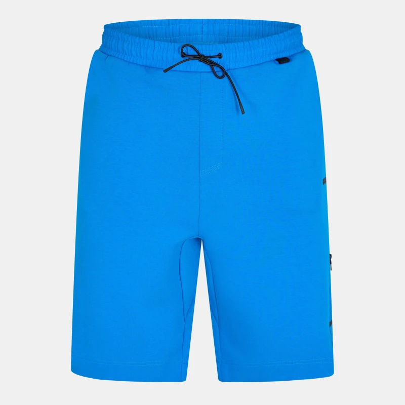 Image of Boss Mens Hariq Fleece Jogger Shorts Open Blue male M