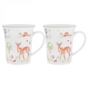 image of Woodland Wildlife Mugs (Set of 2)