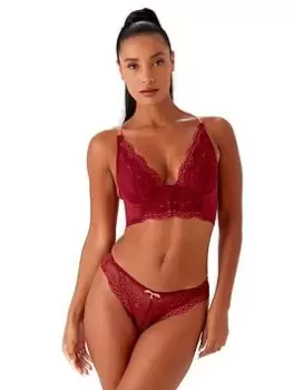 Image of Gossard Superboost Deep V Bralet - Raspberry, Raspberry, Size 32C, Women