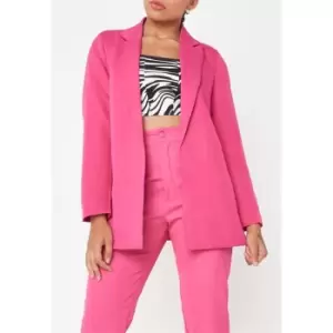 image of Missguided Oversized Boyfriend Blazer - Pink