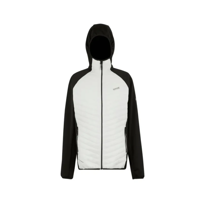 Image of Regatta Men Andreson Hybrid Insulated Baffled Jacket in White Size: Medium White M Male 5063516134381