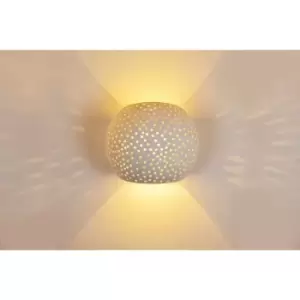 image of Netlighting Indoor Decorative Paintable Plaster Katerini Wall Light IP20 For 1 X