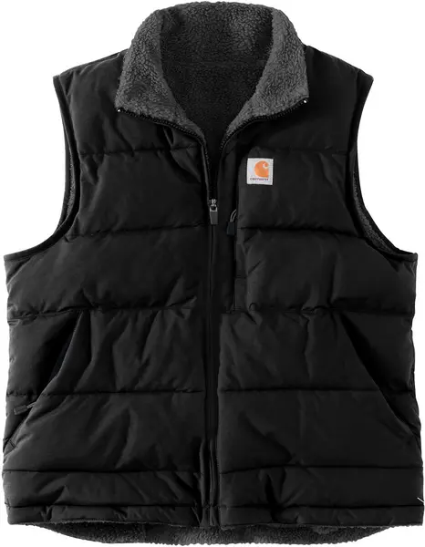 Image of Carhartt Relaxed Midweight Utility Ladies Vest, black, Size XS for Women
