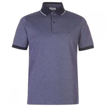 image of Calvin Klein Calvin Pique Polo Shirt - Navy 484