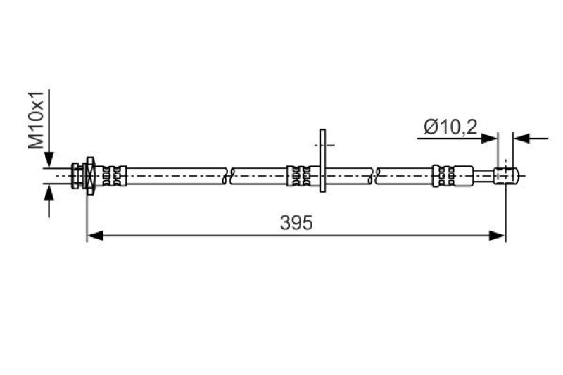 Image of Brake hose Bosch 1 987 481 A53