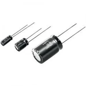 image of Electrolytic capacitor Radial lead 5mm 6800 uF 6