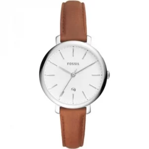 Image of Fossil Jacqueline Brown Leather Watch