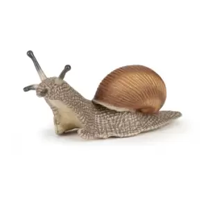 image of Papo Wild Animal Kingdom Snail Toy Figure, 3 Years or Above, Grey...