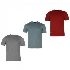 image of Donnay 3 Pack T Shirts Mens - Burg/StBlu/Char