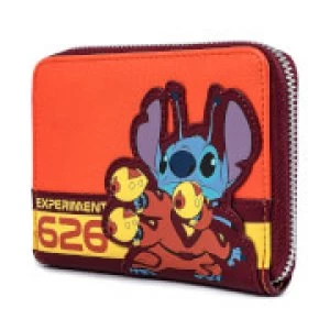 Image of Loungefly Lilo And Stitch Experiment 626 Zip Around Wallet