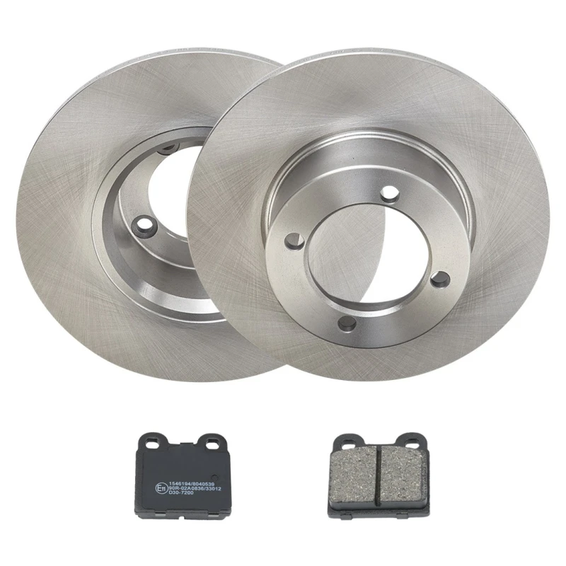 Image of RIDEX 3405B2645 Brake disc and pads set Front Axle, Brake Disc Type: Solid Brake Set,disc brakes (3405)
