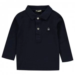 Benetton Classic Polo Top - 13C Navy