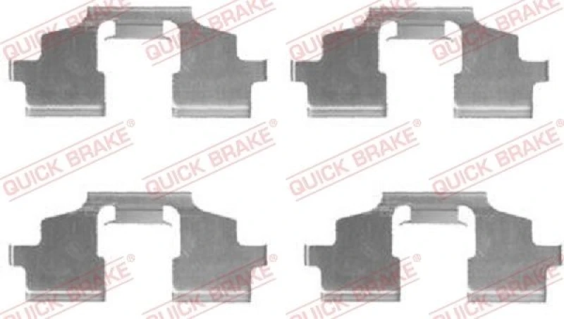 Image of QUICK BRAKE Brake pad fitting kit QUICK BRAKE 109-1675