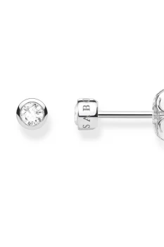 Image of Ladies Thomas Sabo Sterling Silver Glam & Soul Clear Stud Earrings H1962-051-14