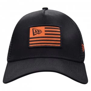 Image of New Era Flag Truck Cap - Black/Orange