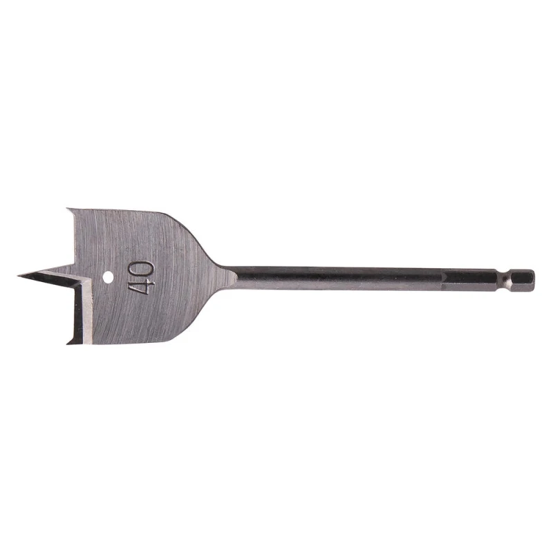 Image of Makita 1/4" Hex Shank Flat Wood Drill Bit E-17360 Diameter: 40mm