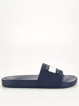 Image of Tommy Jeans Pool Slide Ess, Blue, Size 42, Men