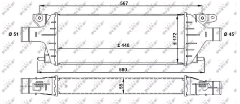 Image of NRF 30927 Intercooler Intercooler,charger (468)