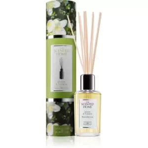 image of Ashleigh & Burwood London The Scented Home Jasmine & Tuberose aroma diffuser with refill 150ml