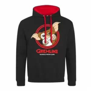 Image of Gremlins Unisex Adult Three Rules Gizmo Hoodie (M) (Black/Red/Brown)