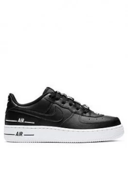 Image of Nike Air Force 1 Lv8 3 Junior Trainers - Black/White