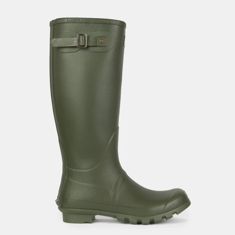 Image of Barbour Mens Bede Tall Welly Wellington Boots - Olive - UK 11 Green male PS4303OLV11