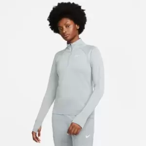 image of Nike Womens half Zip Running Top - Grey