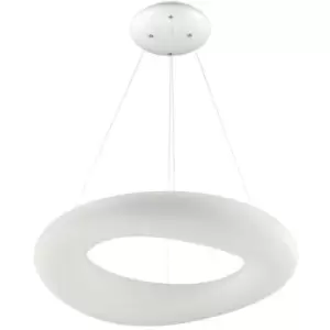 image of Zumaline Lighting - Zumaline Lima Integrated LED Pendant Ceiling Light, White, 4000K, 3400Lm