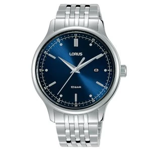 image of Lorus RH903NX9 Mens Dress Blue Dial Stainless Steel Bracelet Watch