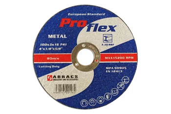 image of Abracs 100mm x 3.0mm Flat Cutting Discs Box 25 Connect 32058