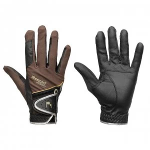 image of Roeckl Madrid Gloves - Mocha/Gold