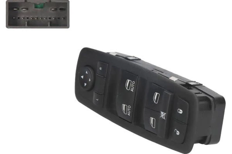 Image of Alfa e-Parts AF00421 Switch, window winder Right Front Plastic Switch,window winder (1761)