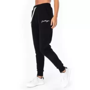 Hype Scribble Logo Womens Joggers - Black