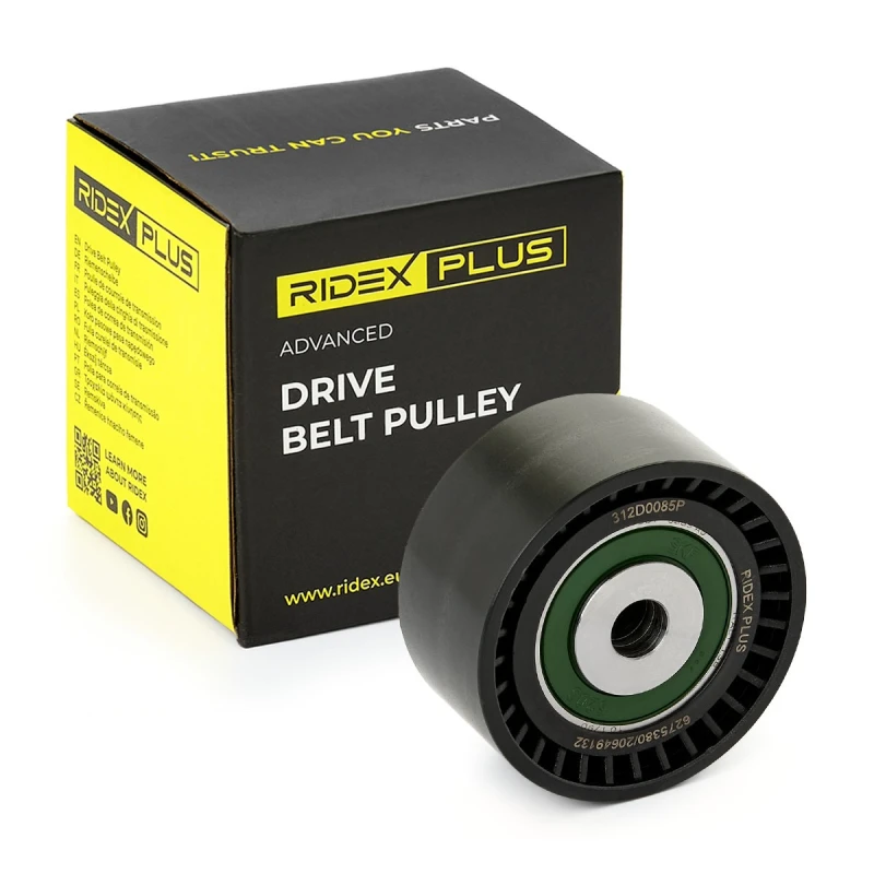 Image of RIDEX PLUS Deflection / guide pulley, V-ribbed belt RIDEX PLUS 312D0085P