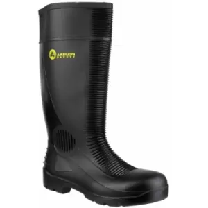 Image of Amblers Steel FS100 Mens Safety Wellingtons (38 EUR) (Black) - Black