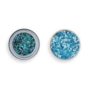 Image of Revolution Viva Glitter Body Balm Pot Teal Time