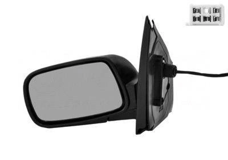 Image of VAN WEZEL 5431807 Wing mirror * HAGUS * Left, Heatable Outside Mirror (50)